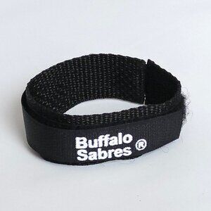BUFFALO SABRES Fabric Wrist Band Cuff Bracelet Velcro Closure